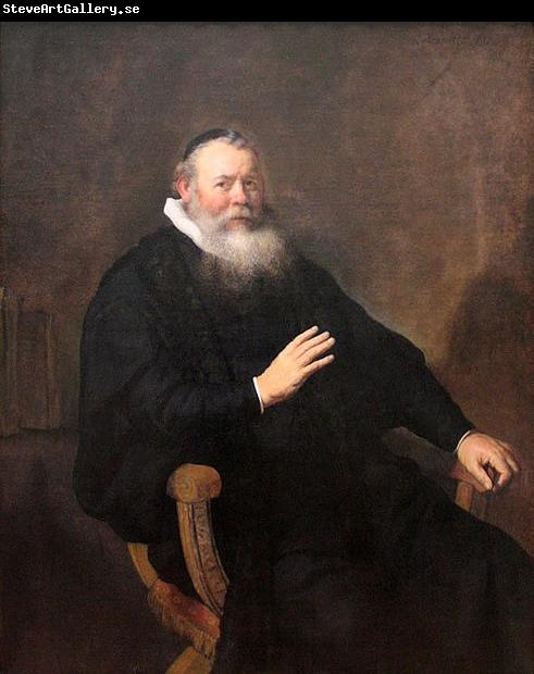 REMBRANDT Harmenszoon van Rijn Portrait of the Preacher Eleazar Swalmius